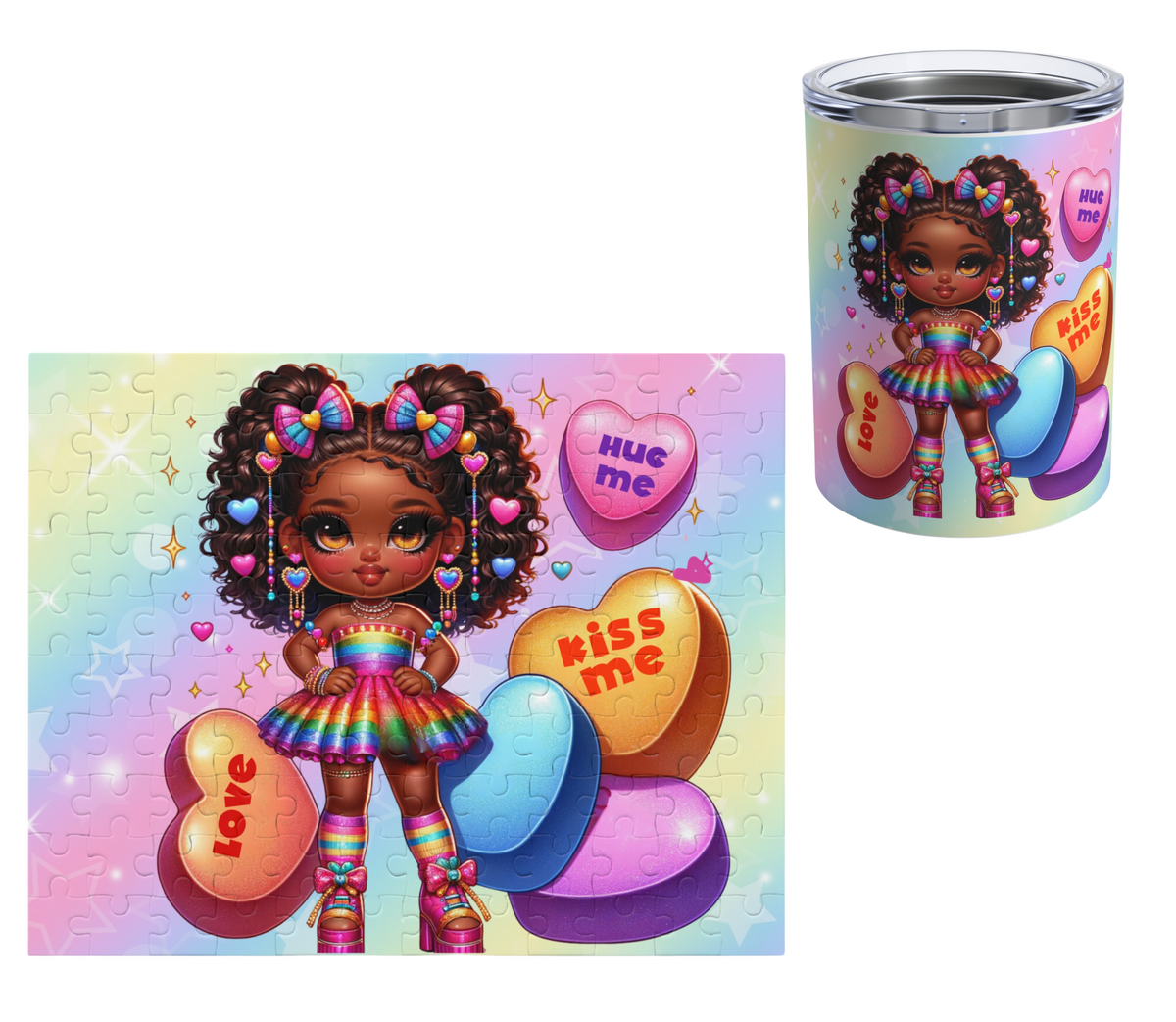 Black Girl Magic/ Kiss me Hug Me Love Gift Set