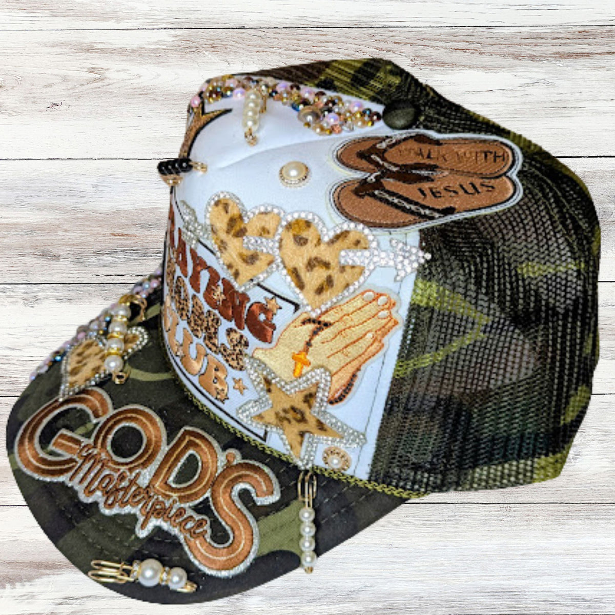 “Praying Moms Club – God’s Masterpiece Trucker Hat”