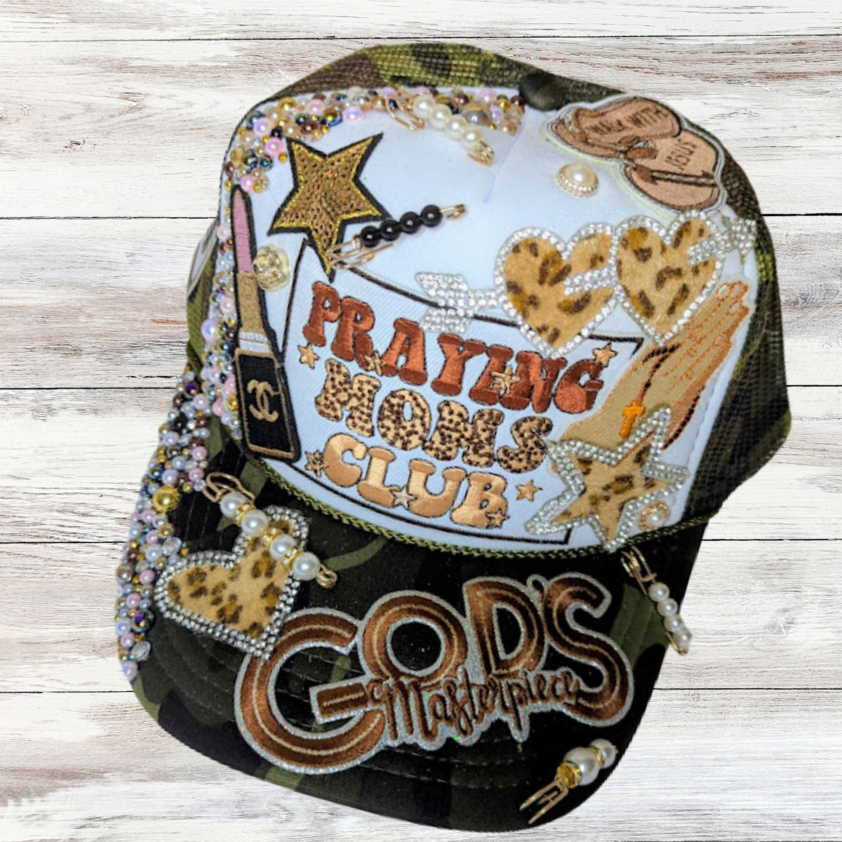 “Praying Moms Club – God’s Masterpiece Trucker Hat”