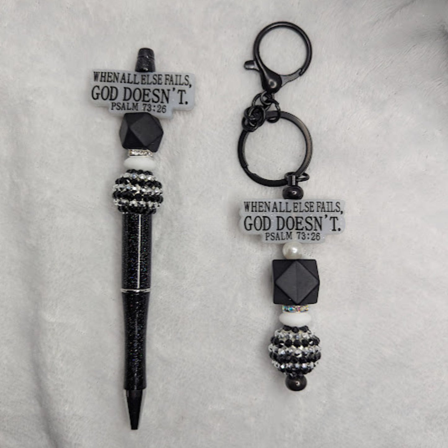 Faith & Fierce Pen + Keychain Set