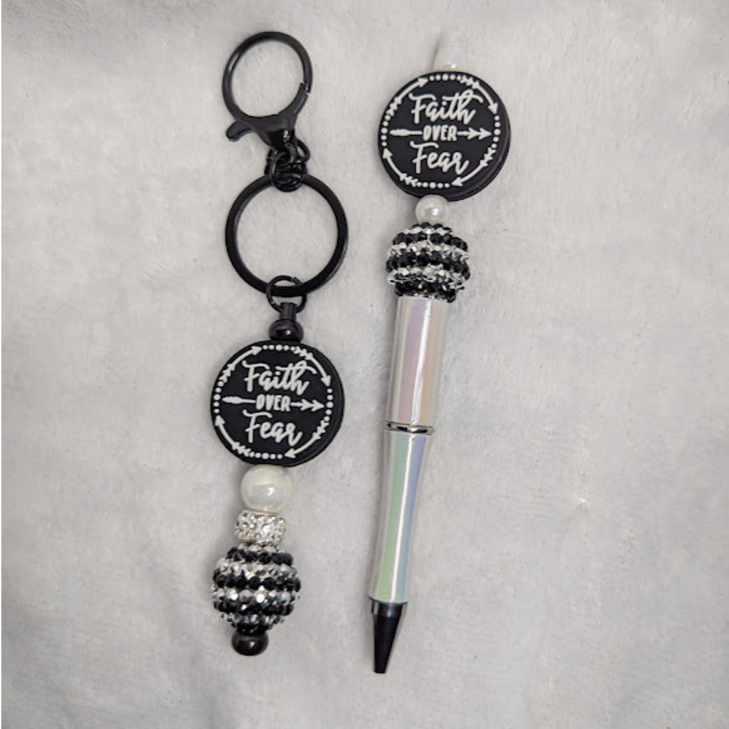Faith & Fierce Pen + Keychain Set