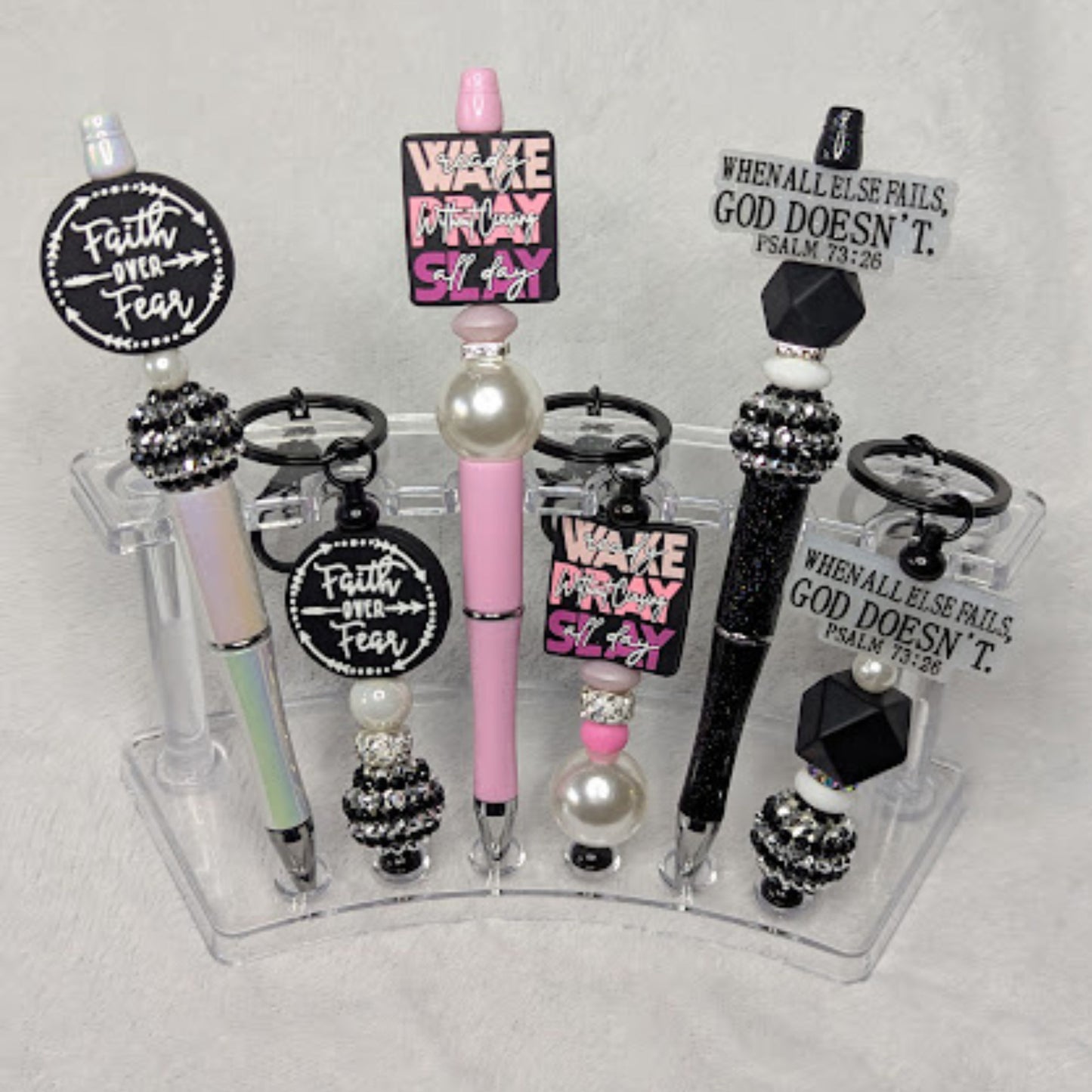 Faith & Fierce Pen + Keychain Set