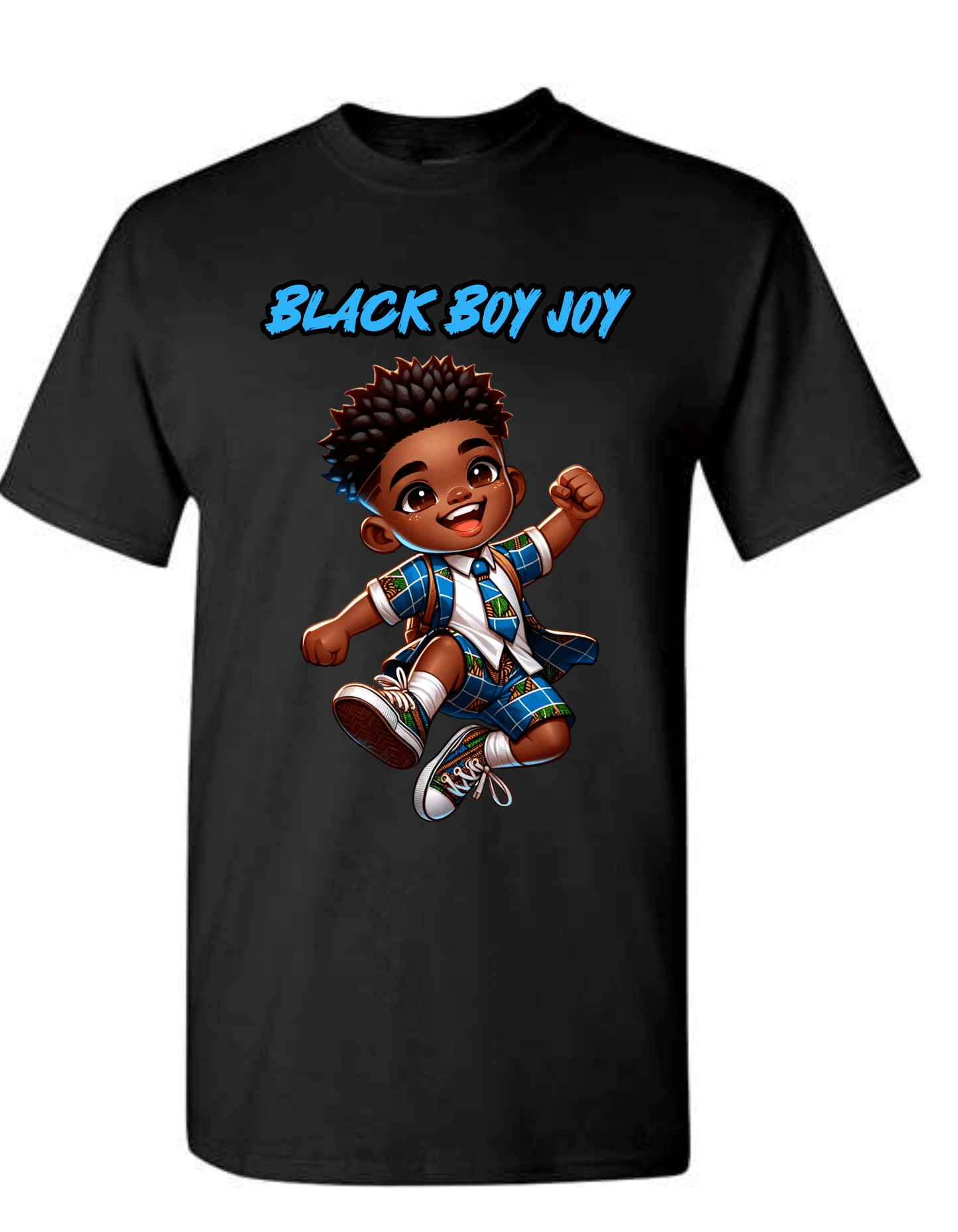 Black Boy Joy T-Shirt – Cute African American Toddler Shirt – Youth Graphic Tee for Boys